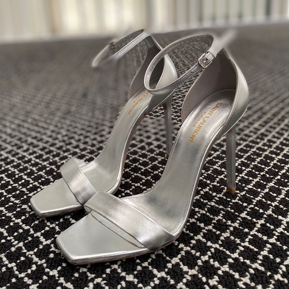 SAINT LAURENT | Amber Metallic Heels - Picture 3 of 6